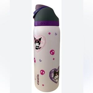 Owala kuromi 32oz free sip Cute Purple White Water Bottle gym fitness leak proof